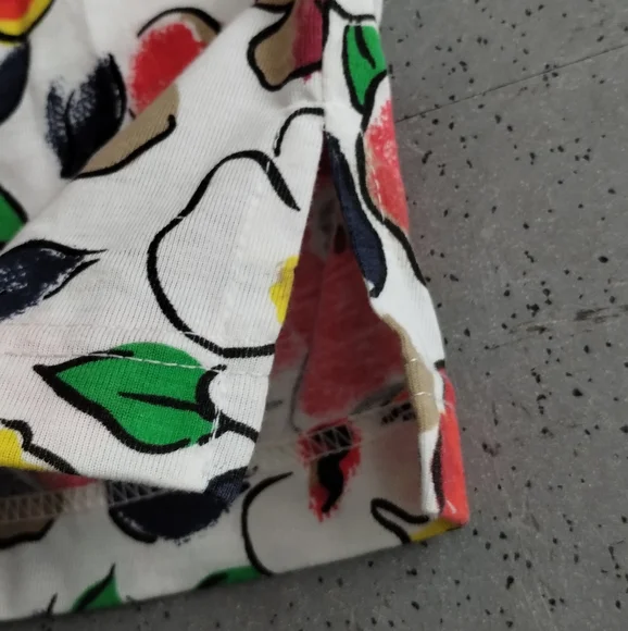 Lauren Brooke Crew Neck floral Hawaiian shoulderpads button shoulders blouse - Picture 11 of 16